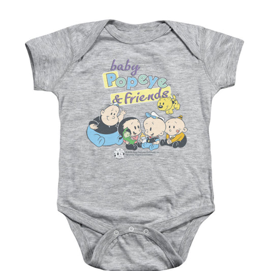 Baby Popeye & Friends Bodysuit Front