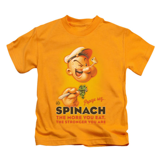 Popeye Spinach Retro Childrens T-shirt