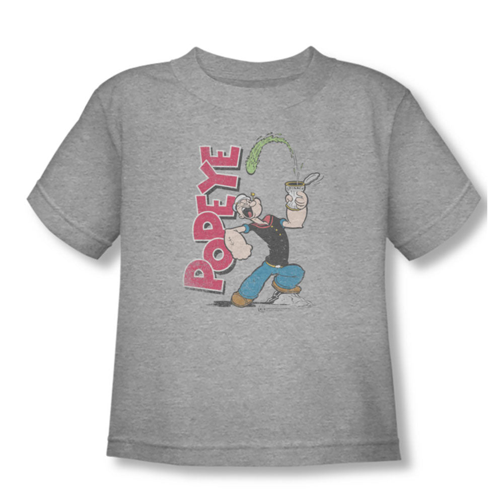 Popeye Spinach Power Childrens T-shirt Front