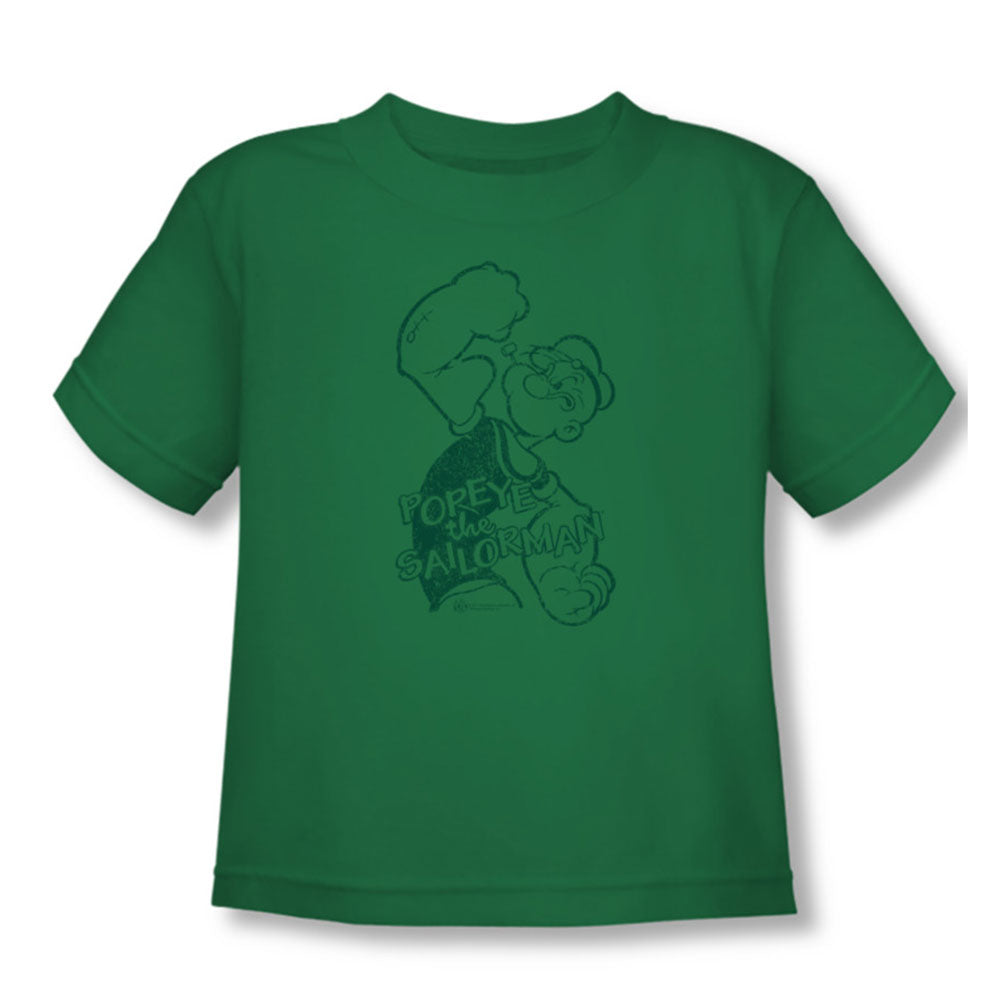 Popeye Spinach Strong Childrens T-shirt