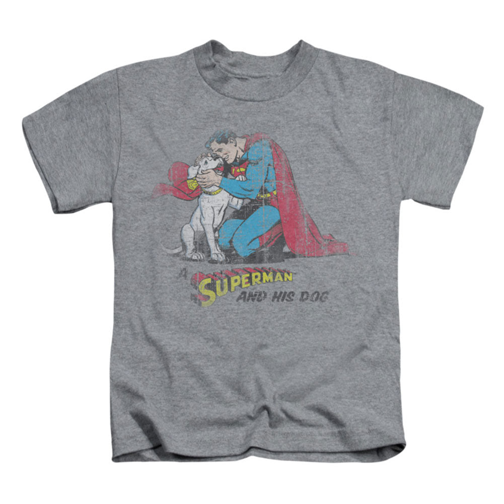 Superman And His Dog Childrens T-shirt