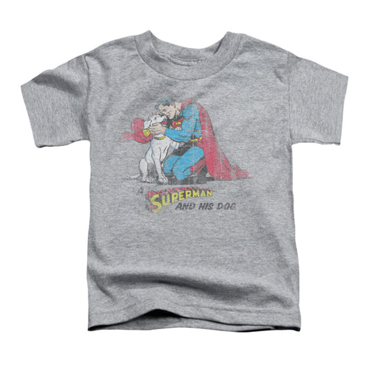 Superman And His Dog Childrens T-shirt