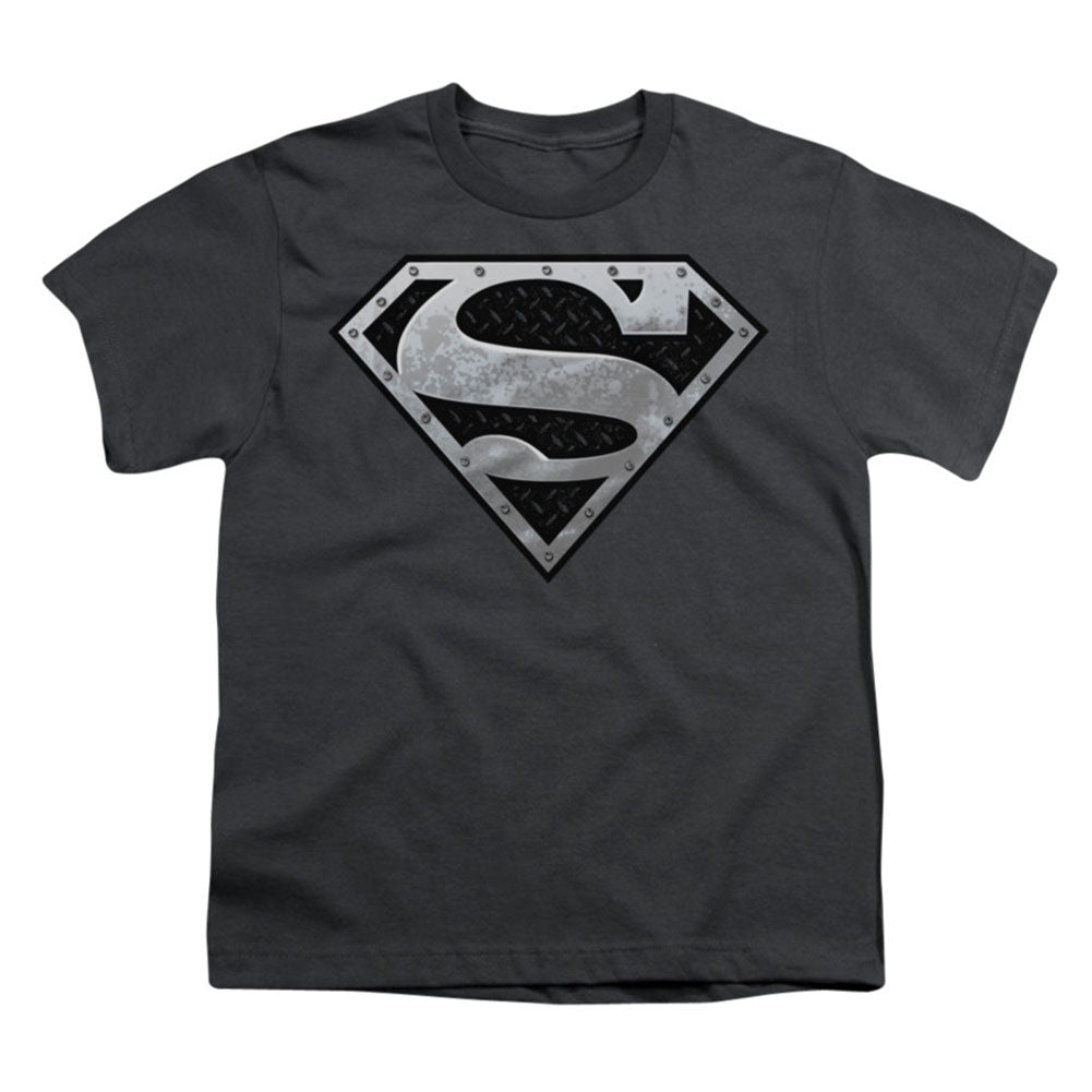 Superman Super Metallic Shield Youth T-shirt