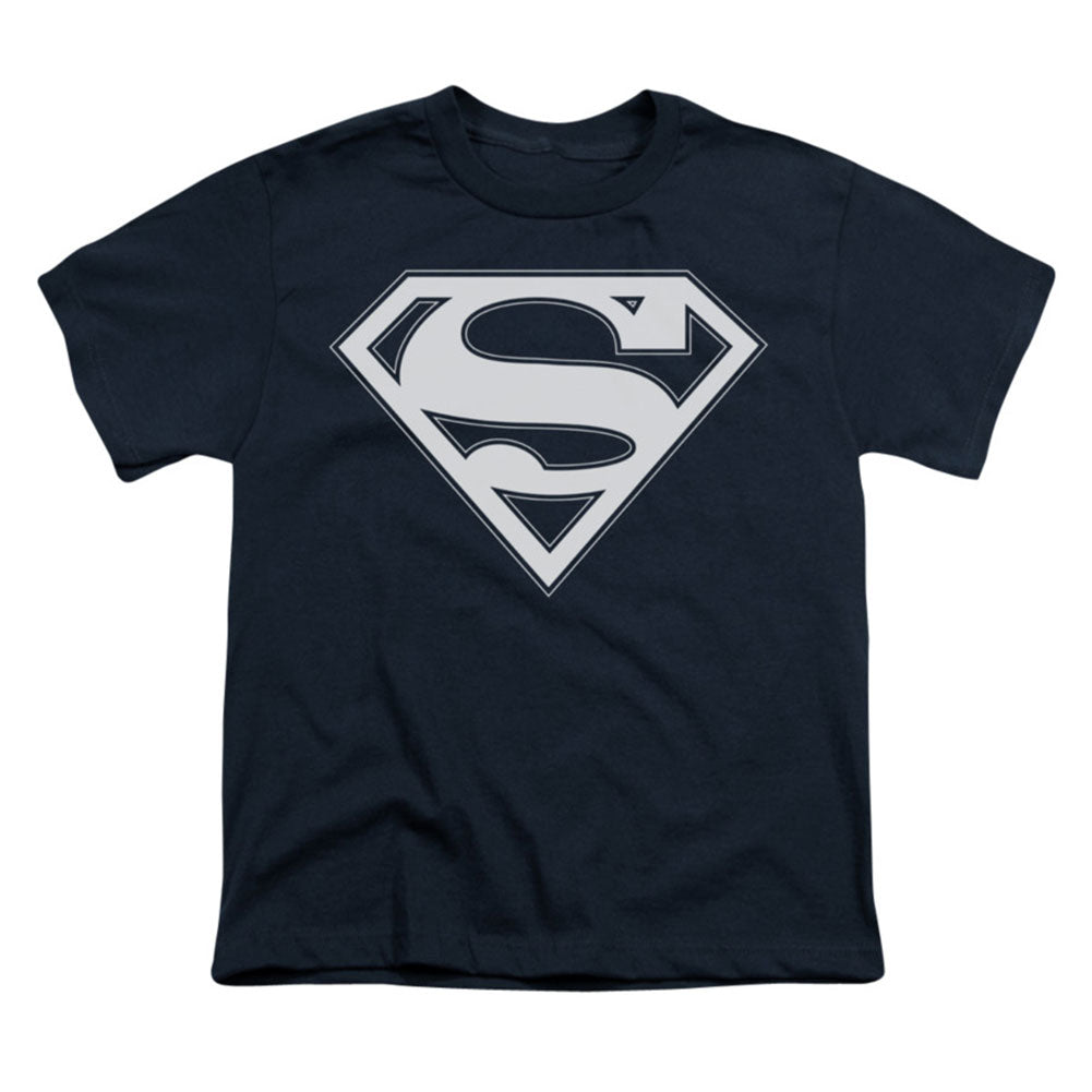 Superman Navy & White Shield Youth T-shirt