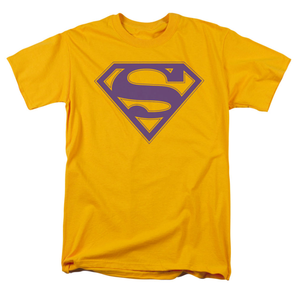 Superman Purple & Gold Shield T-shirt