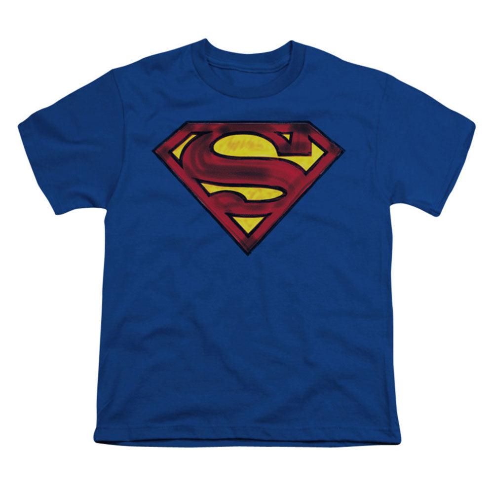 Superman Charcoal Shield Youth T-shirt