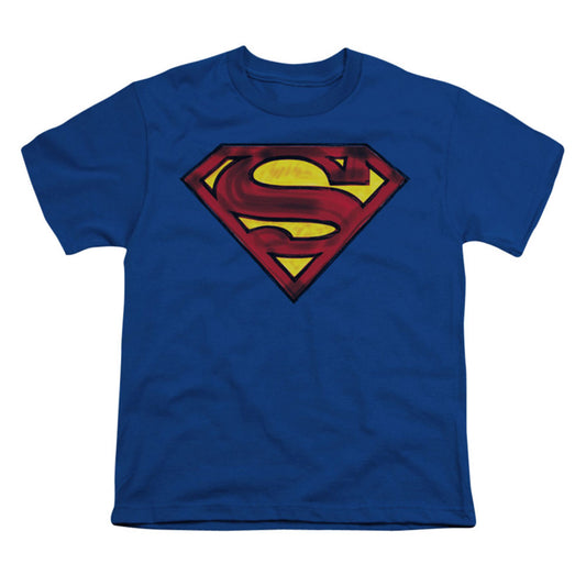 Superman Charcoal Shield Youth T-shirt