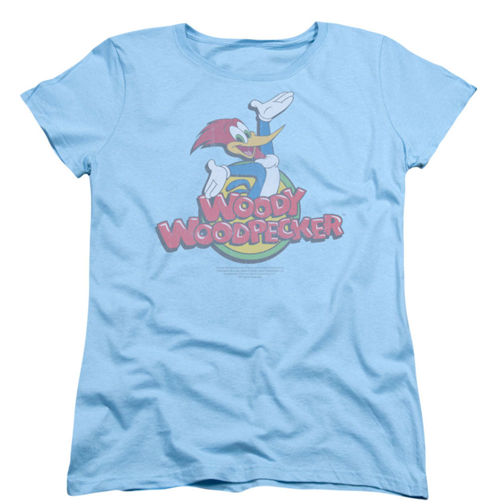 Woody Woodpecker Retro Fade Womens T-shirt Front