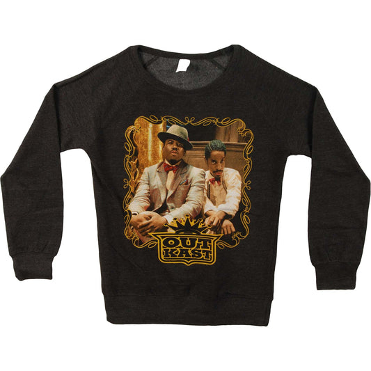 Outkast Photo L/S Raglan Jr Fleece Girls Jr Sweatshirt Front