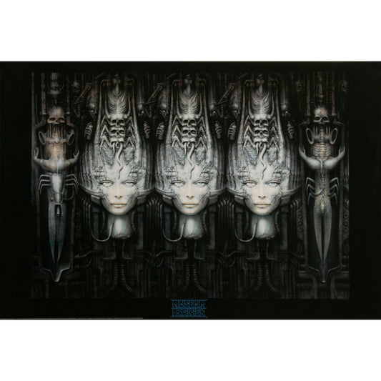 HR Giger Li II, 3D Domestic Poster