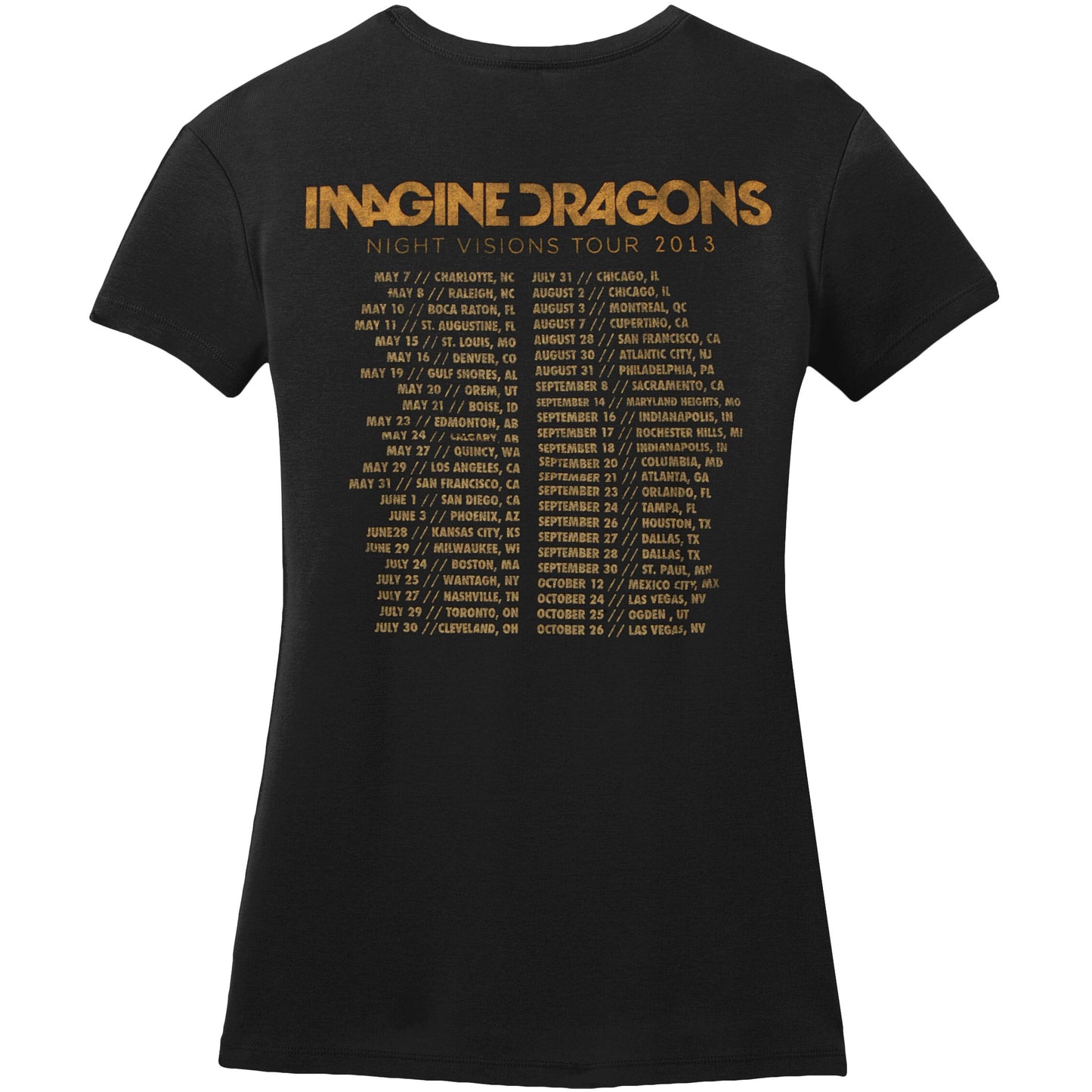 Night Visions 2013 Tour Soft Junior Top