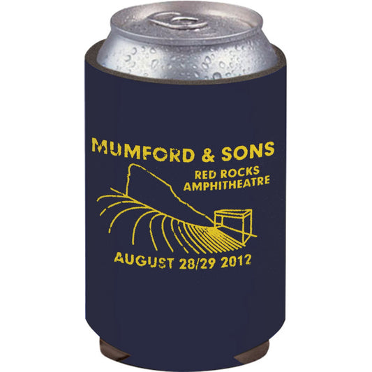 Mumford & Sons Red Rocks Can Cooler Front