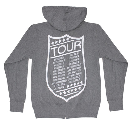 Shield Tour Lightweight Pullover Hoodie Zippered Hooded Sweatshirt