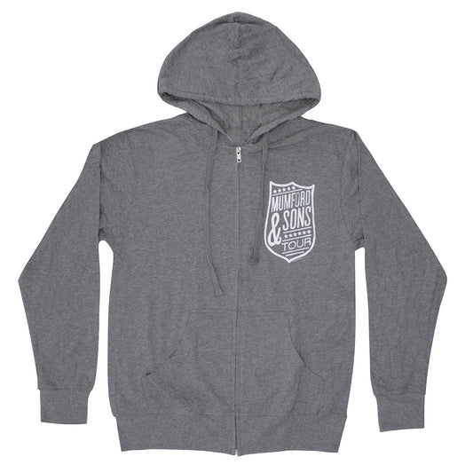 Shield Tour Lightweight Pullover Hoodie Zippered Hooded Sweatshirt