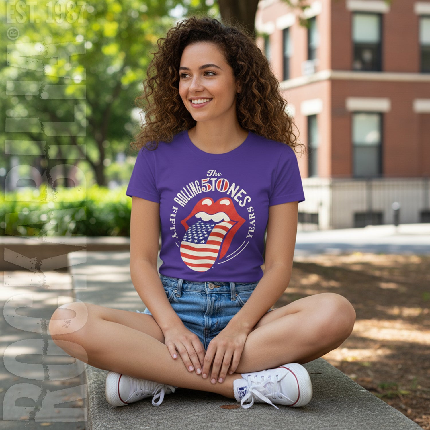 Rolling Stones Tongue 50th Soft Junior Top