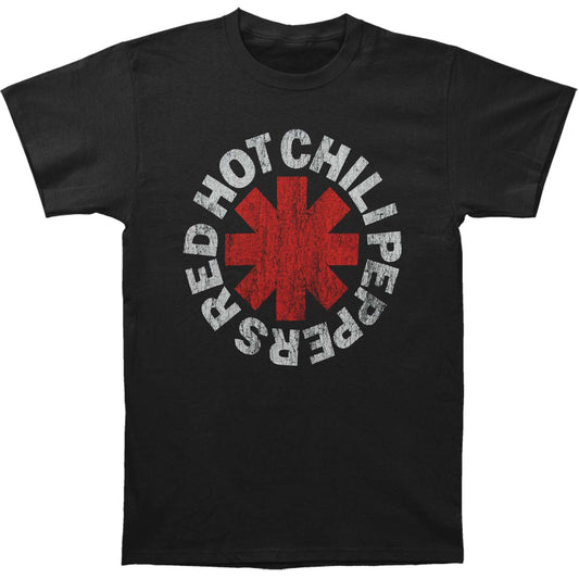 Red Hot Chili Peppers Vintage Distressed Cracked Logo T-shirt