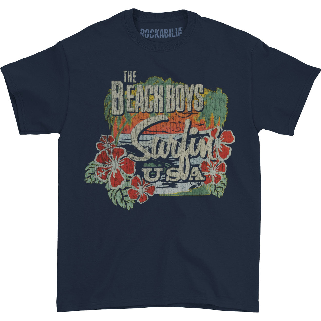 Beach Boys Surfin USA Tropical T-shirt Front
