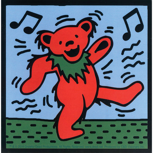 Grateful Dead Dancing Bear Sticker Front