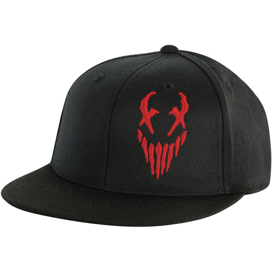 Mushroomhead X-Face Black/Red Snapback Hat Baseball Cap Front