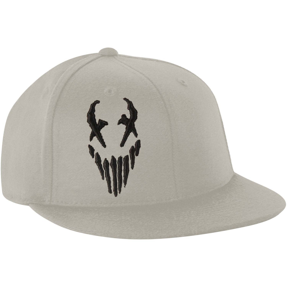 Mushroomhead Charcoal X-Face Grey Snapback Hat Baseball Cap Front