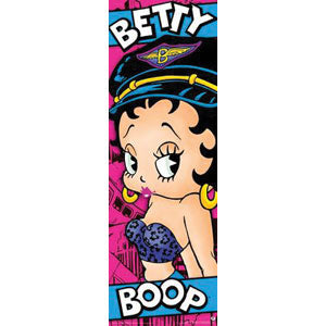 Betty Boop Biker Slim Print Poster