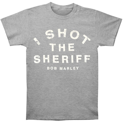 Bob Marley Catch A Fire Sheriff Slim Fit T-shirt Front