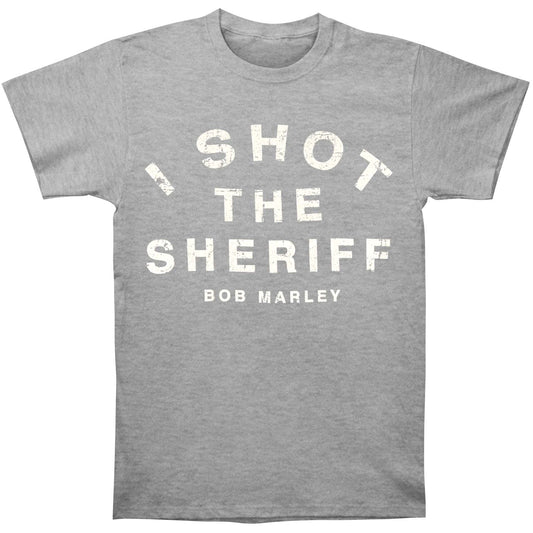 Bob Marley Catch A Fire Sheriff Slim Fit T-shirt Front