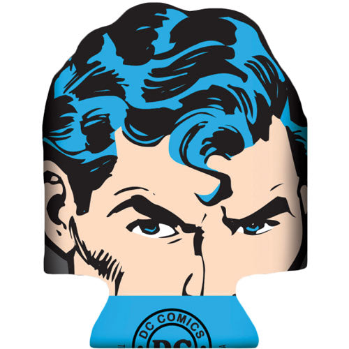Superman Die Cut Face Can Cooler Front