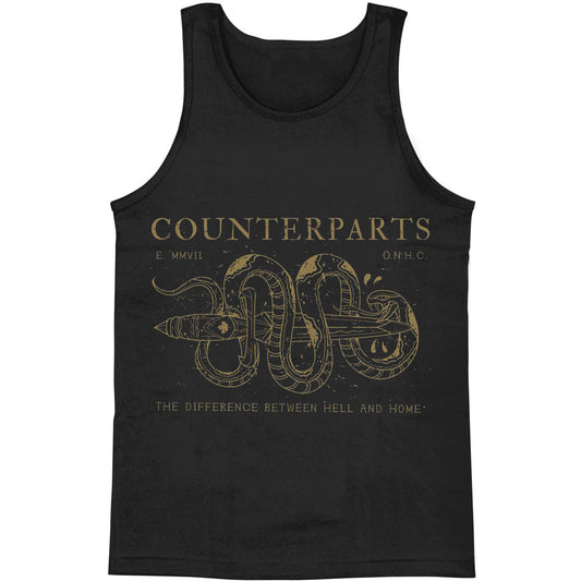 Counterparts Knives Mens Tank Front