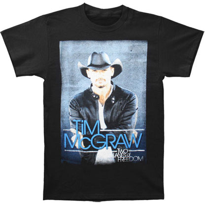 Tim Mcgraw Black Photo 2013 Tour Slim Fit T-shirt
