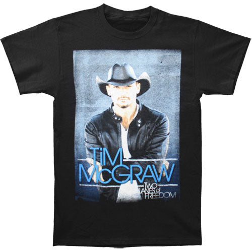 Tim Mcgraw Black Photo 2013 Tour Slim Fit T-shirt
