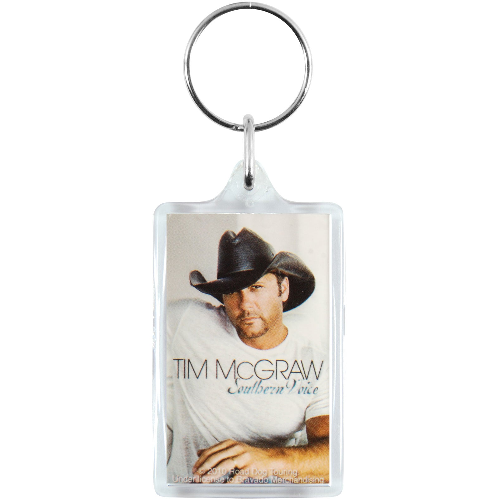 Tim Mcgraw Portrait Plastic Key Chain Front
