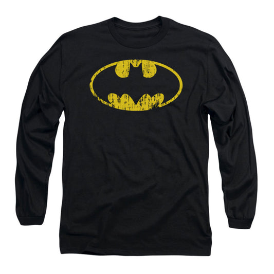 Batman Classic Logo Distressed Long Sleeve