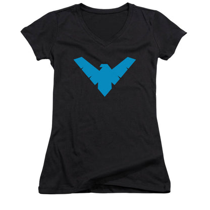 Nightwing Symbol Cap Sleeve Junior Top