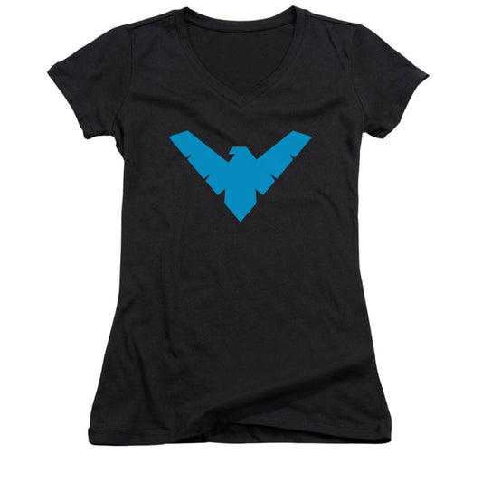 Nightwing Symbol Cap Sleeve Junior Top