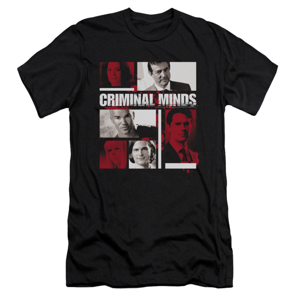 Criminal Minds Character Boxes Slim Fit T-shirt
