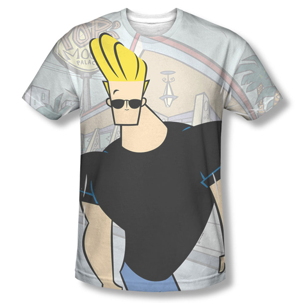 Johnny Bravo Hanging Out Sublimation T-shirt