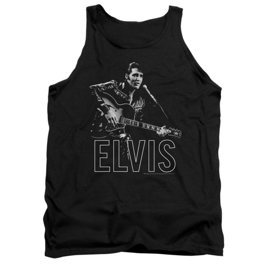 Elvis Presley Guitar In Hand Mens Tank
