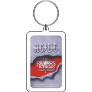 AC/DC Plastic Key Chain Front