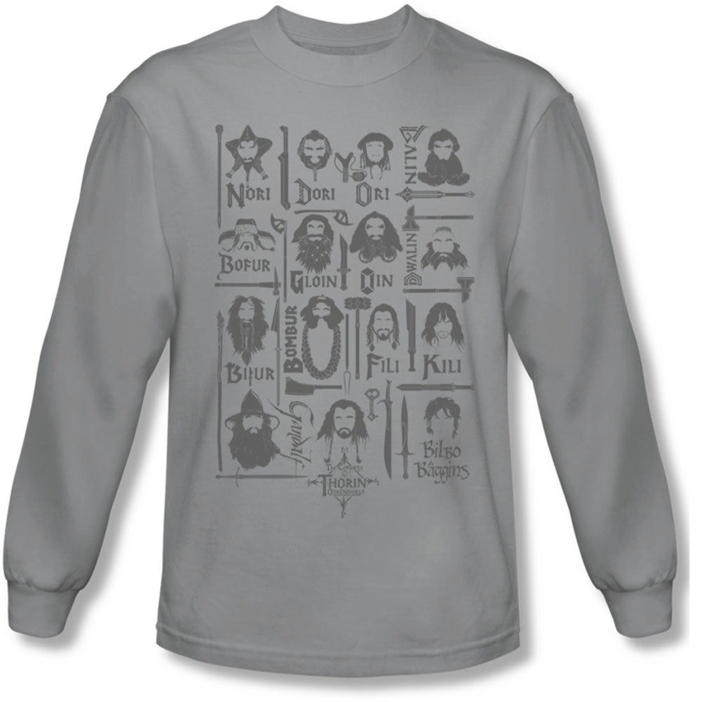 The Hobbit The Company Long Sleeve Front