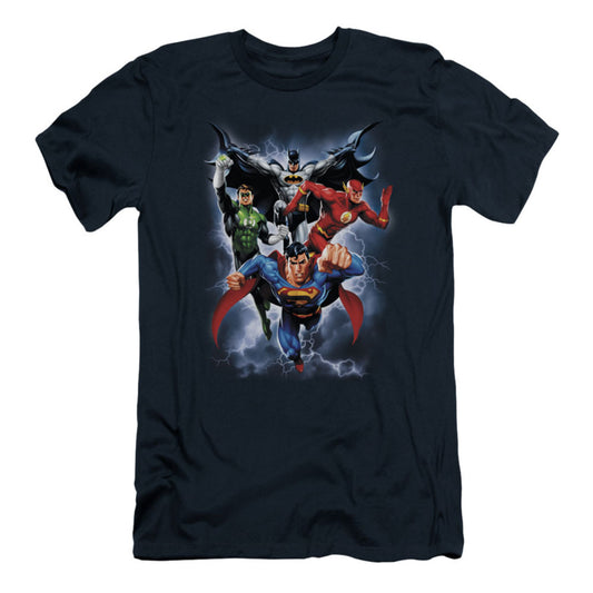 Justice League Of America The Coming Storm Slim Fit T-shirt