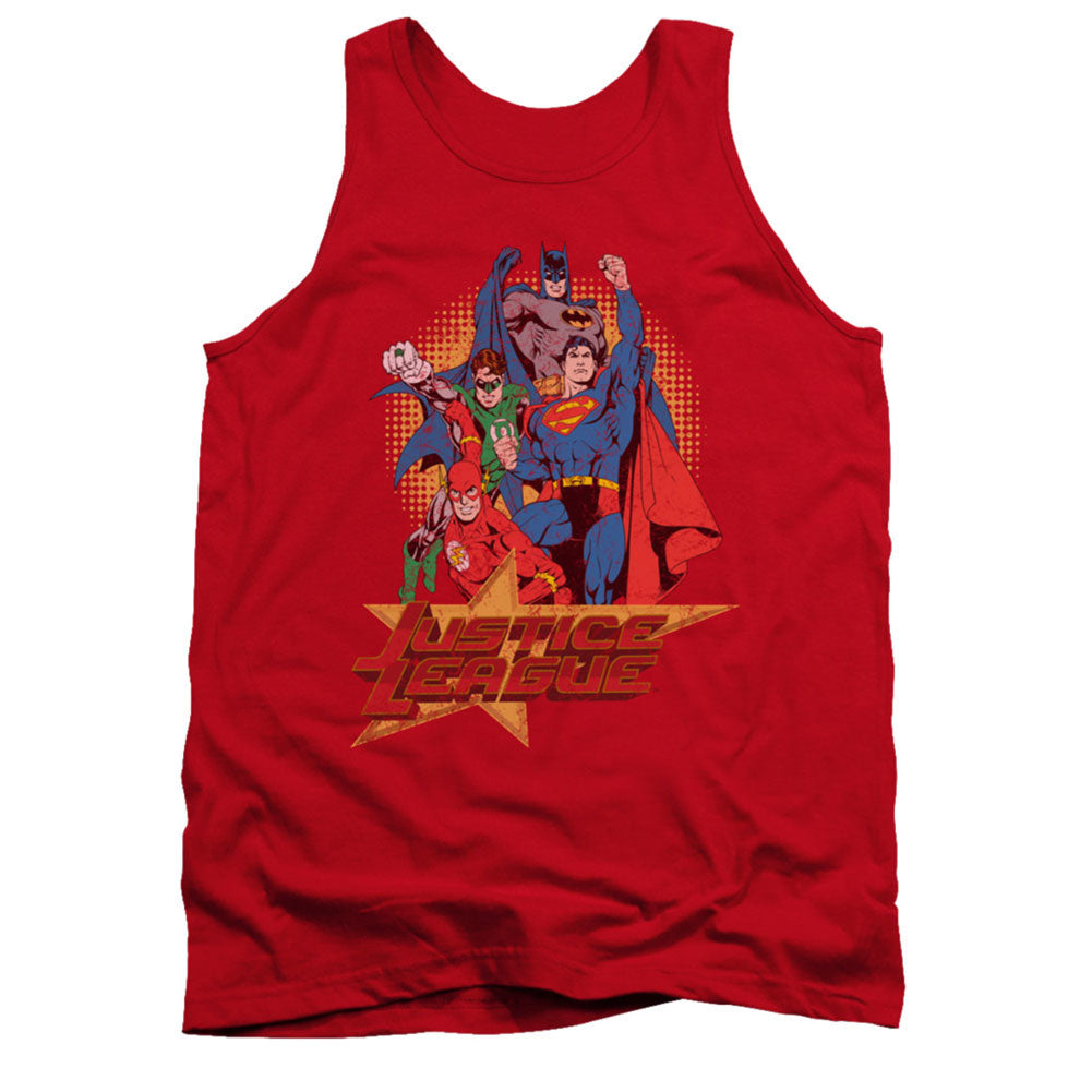 Justice League Of America Raise Your Fist Mens Tank