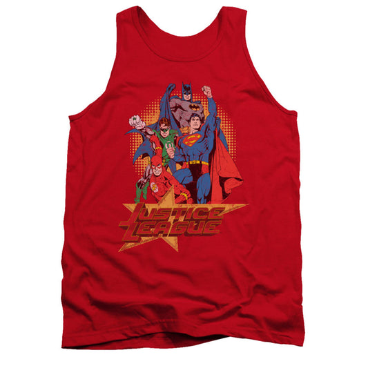 Justice League Of America Raise Your Fist Mens Tank