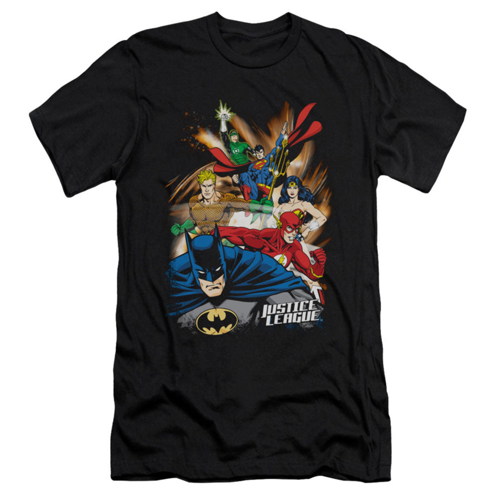 Justice League Of America Starburst Slim Fit T-shirt