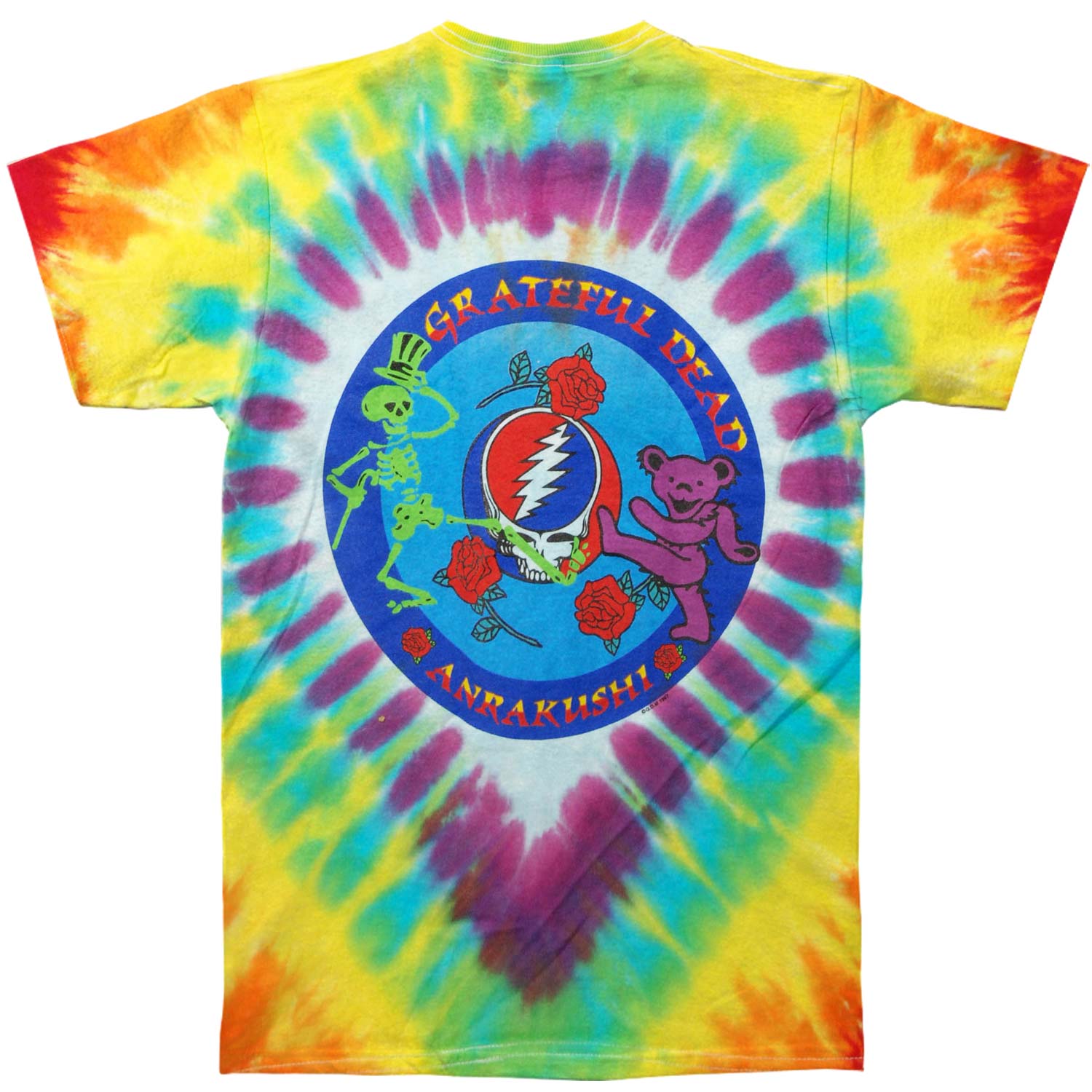 Grateful Dead Anrakushi Tie Dye T-shirt Back