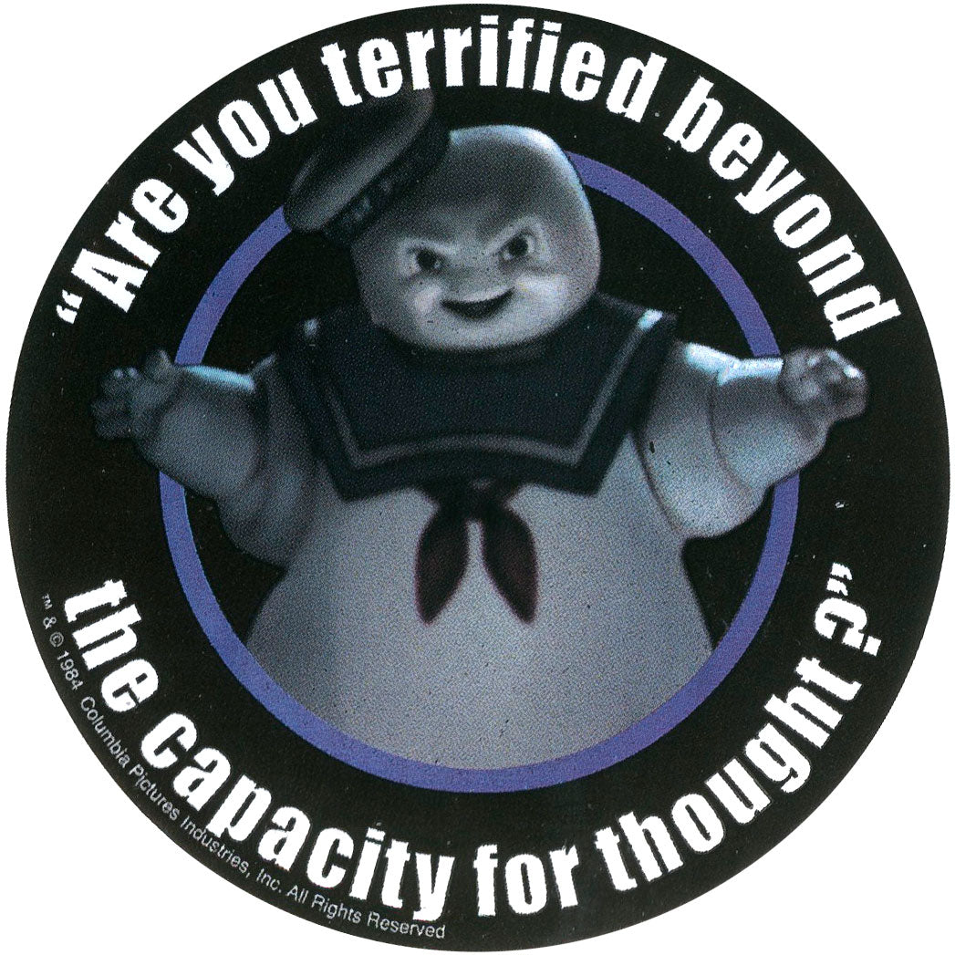 Ghostbusters Terrified Sticker