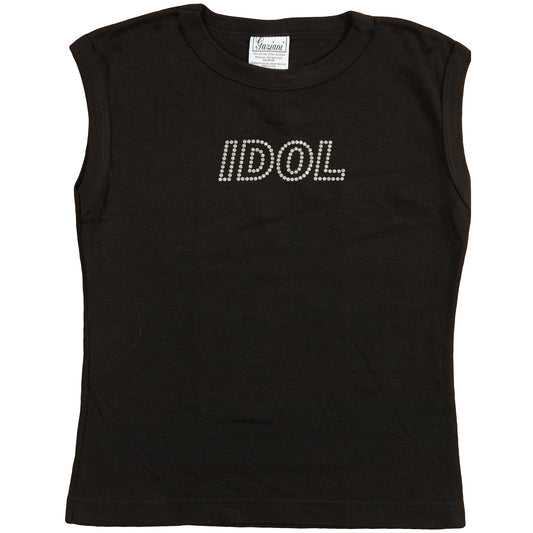 Billy Idol Nail Head Sleeveless Junior Top Front