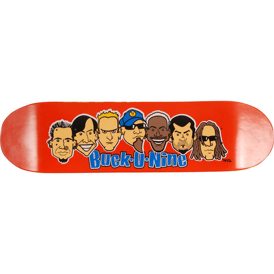 Buck-O-Nine Wooden Skateboard Deck Front