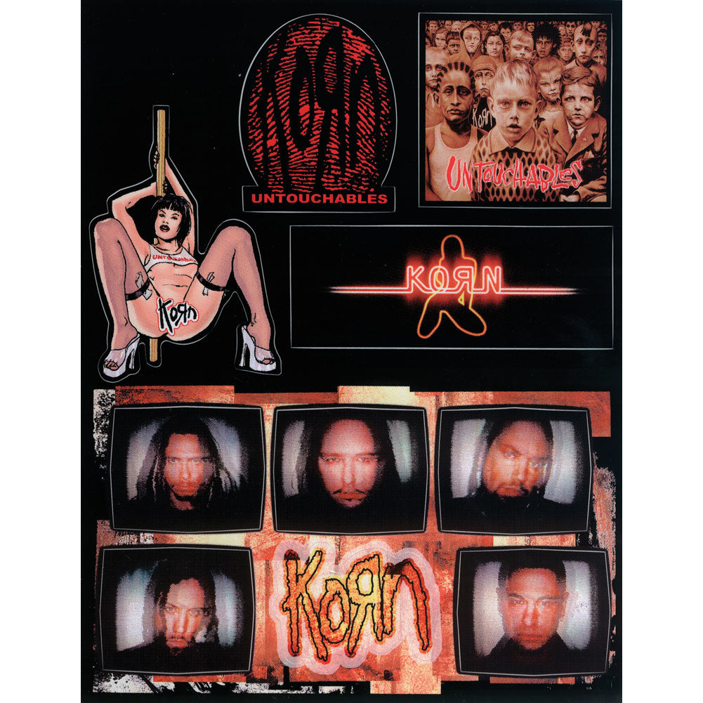 Korn Untouchable Sticker Set Front
