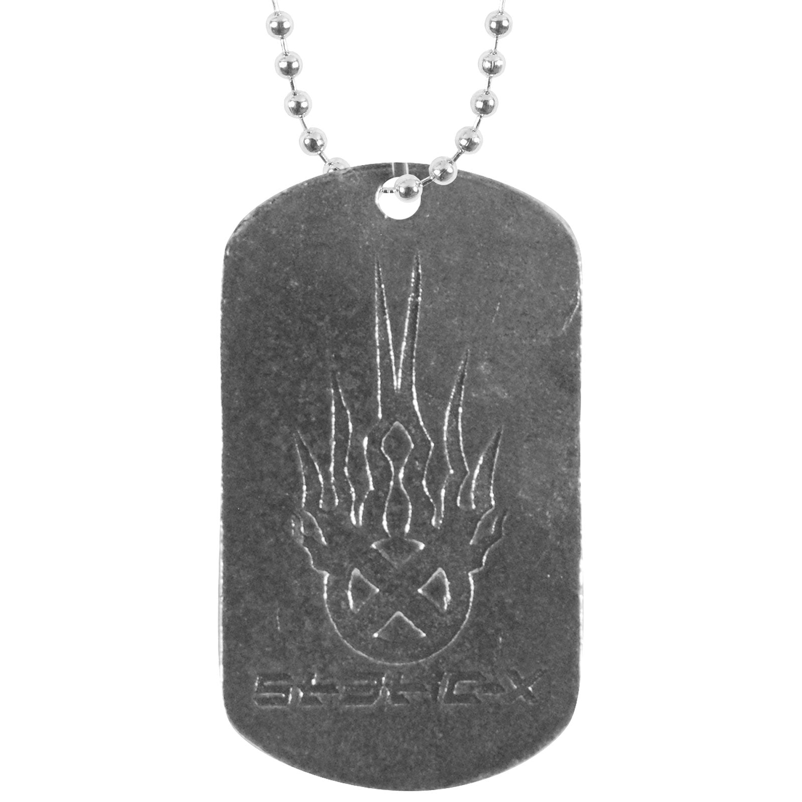 Static X Logo Dog Tag Necklace